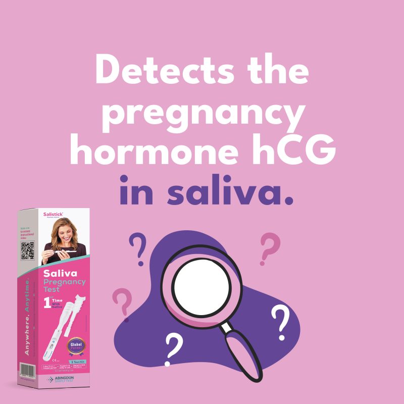 Salistick, saliva, saliva based, pregnancy test, worlds first, pregnant, abingdon simply test